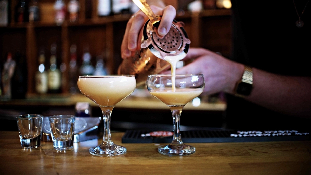 Cocktails being made at The Cork House in Stansted Mountfitchet